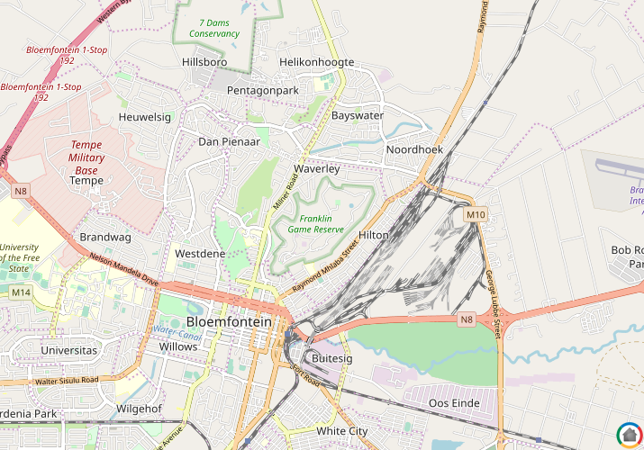 Map location of Naval Hill